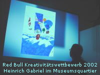 Red Bull Kreativ Wettbewerb - Heinrich Gabriels  Bild wird im Museumsquartier prsentiert
